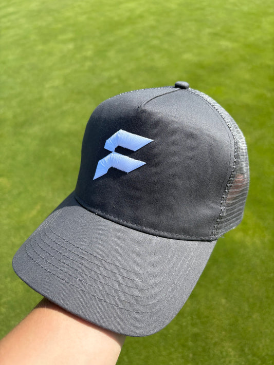 Grey Ferano Cap White Logo